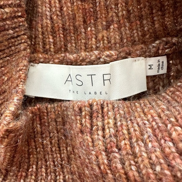 Astr Off-the-Shoulder Brown Sweater - Picture 3 of 4